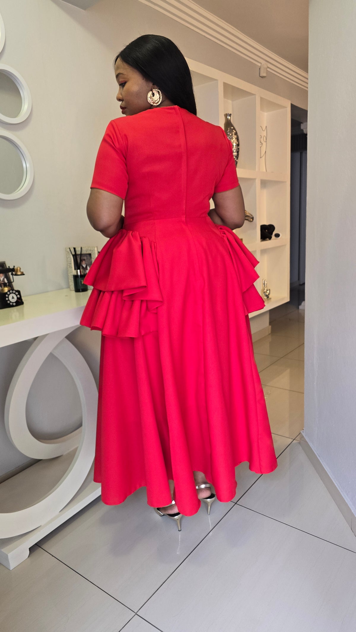 Kumkanikazi Dress -Red